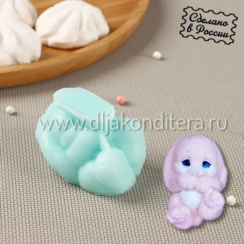 3D силиконовая форма Зайка Лапочка