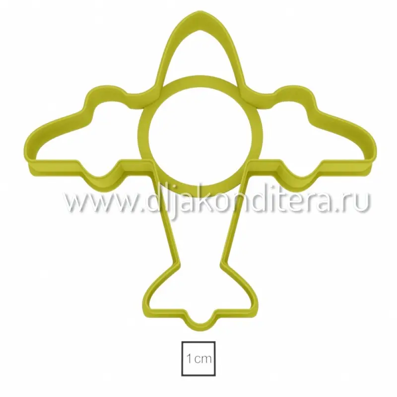 Фото #2 товара Вырубка для пряников "Самолет" 10см