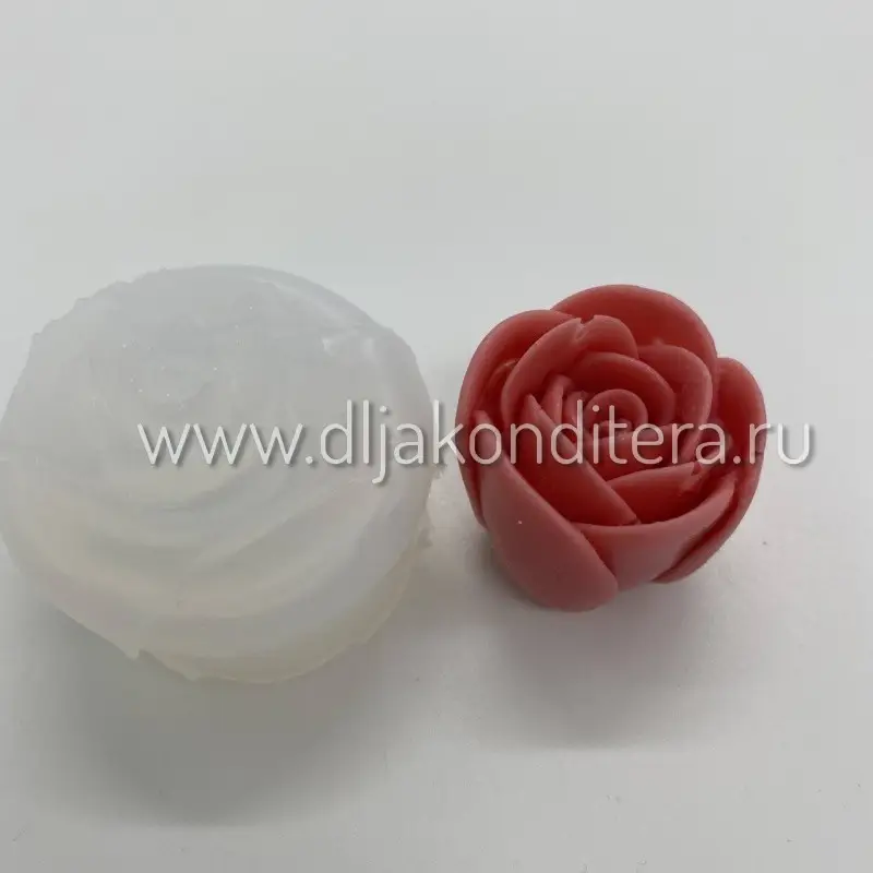 Фото #1 товара 3D молд Роза бутон №3 d3,2см