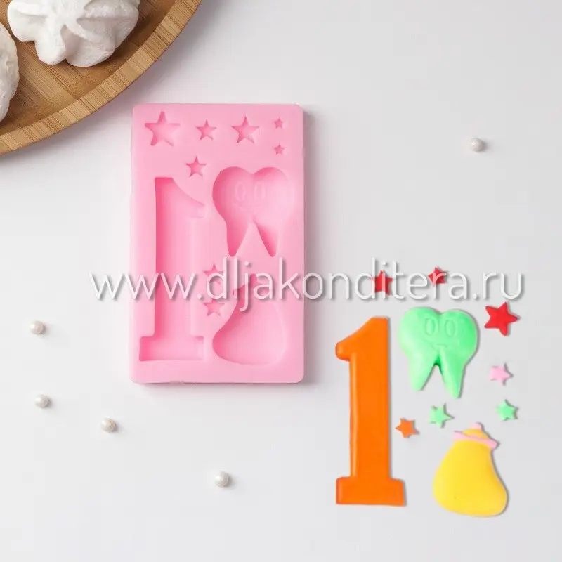 Фото #1 товара Молд Молочный Зуб 10*6,5*1см