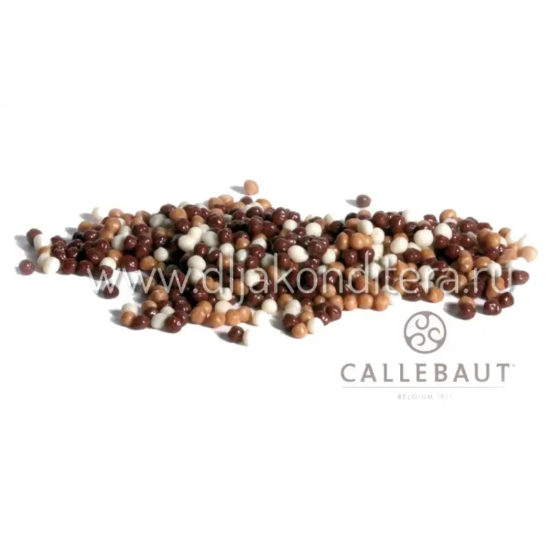 Фото #1 товара Шоколадн шарики с хруст.слоем мини Callebaut 30гр
