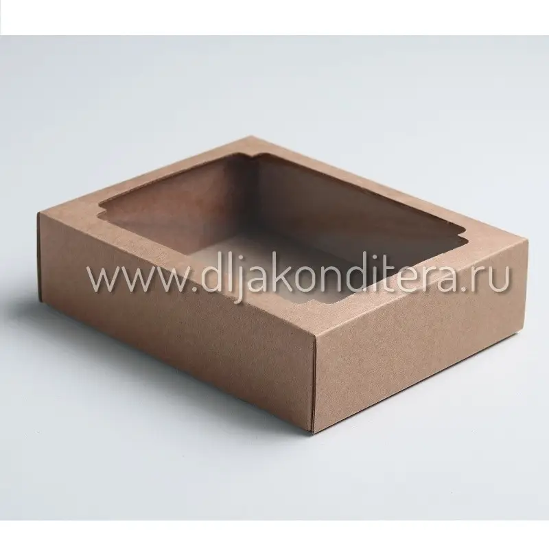 Фото #2 товара Коробка с окном 18*15*5см Белая
