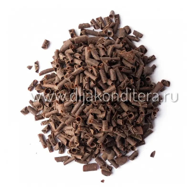 Фото #1 товара Завитки шоколадные темные 50гр Callebaut
