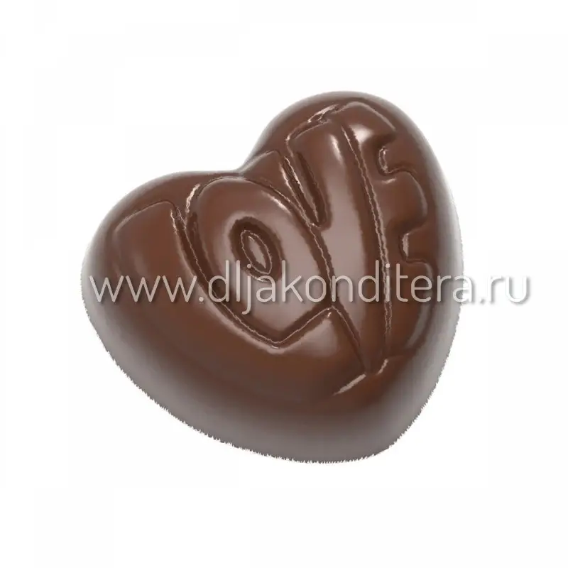 Фото #2 товара  Поликарбонатная форма Heart Love Chocolate World 12041