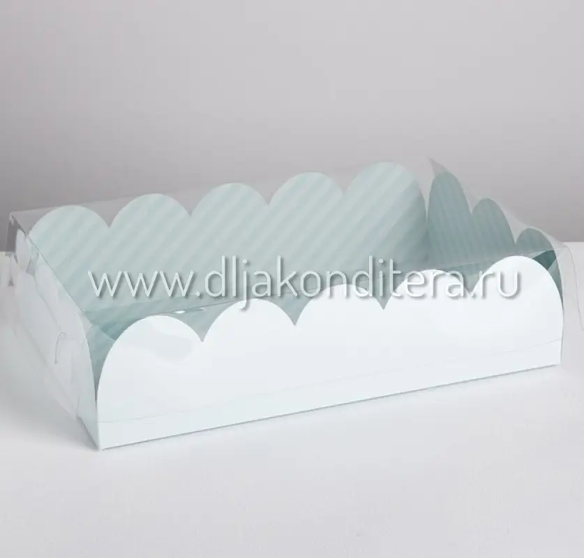 Фото #3 товара Упаковка 20*30*8см цветная с прозрачной крышкой