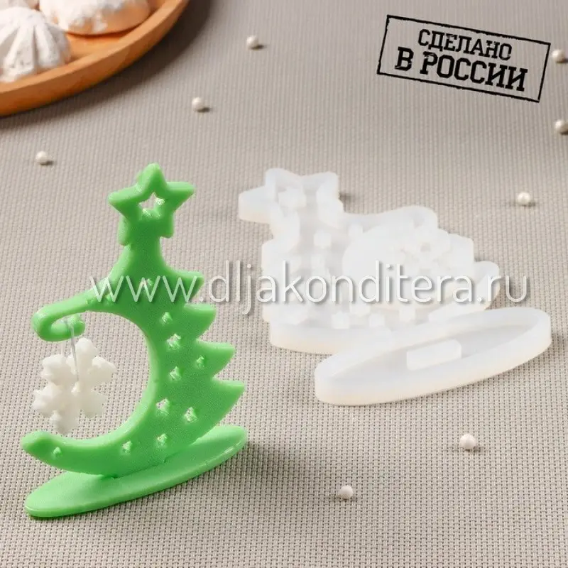 Фото #1 товара Силиконовая форма Новогодняя Елка 3D 