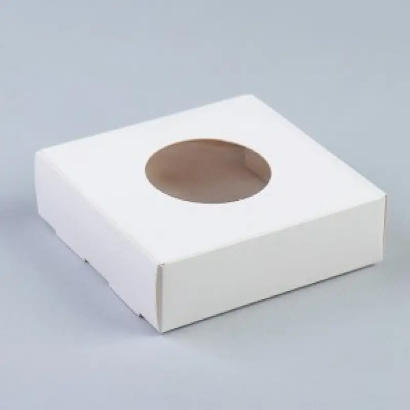 Коробка 10*10*3см белая