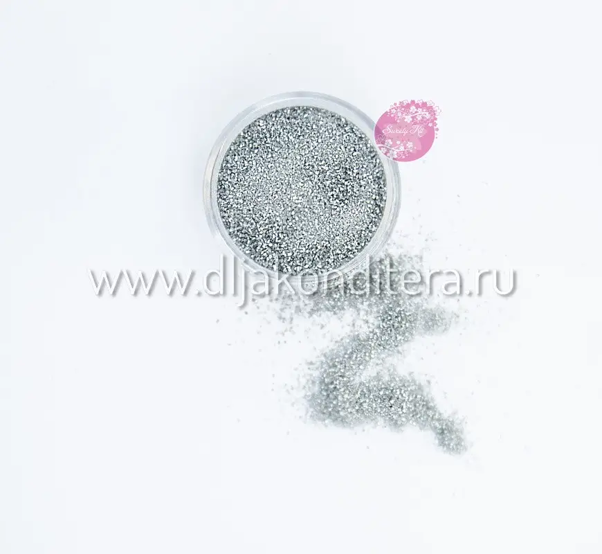 Фото #3 товара Пищевые блёстки Sweety Kit  5g Серебро