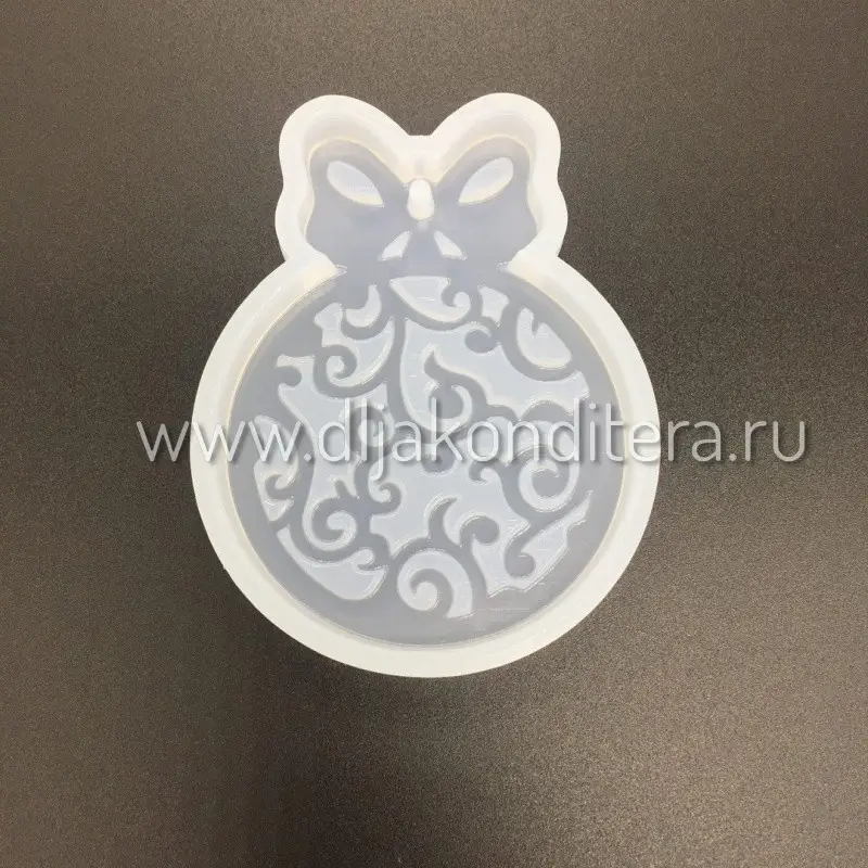 Силиконовая форма Шар с бантиком