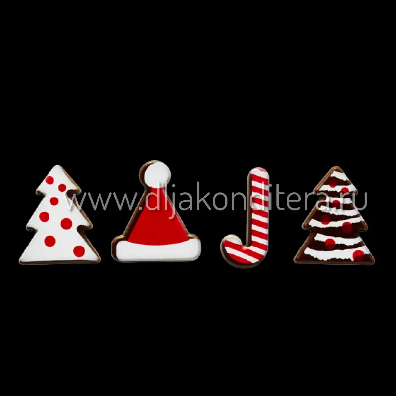 Фото #1 товара Новогодний Декор из темного шок 5шт Callebaut