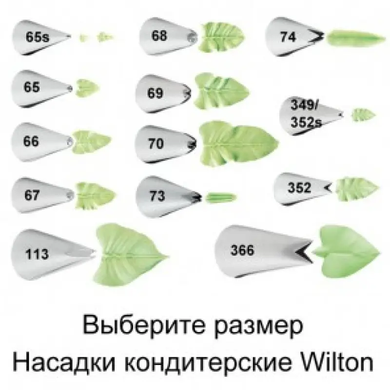 Фото #1 товара Насадка Wilton №65s(лист)