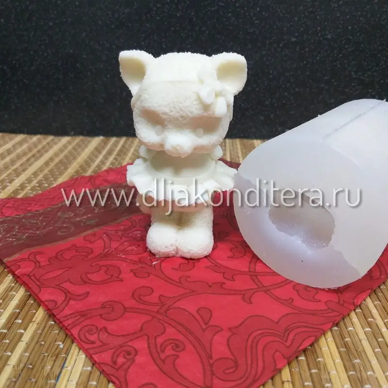 Фото #1 товара 3D силиконовая форма Котик