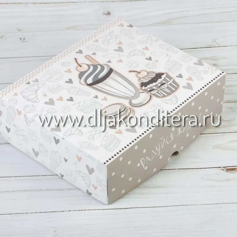 Фото #2 товара Коробка 17*20*6см Цветная микс